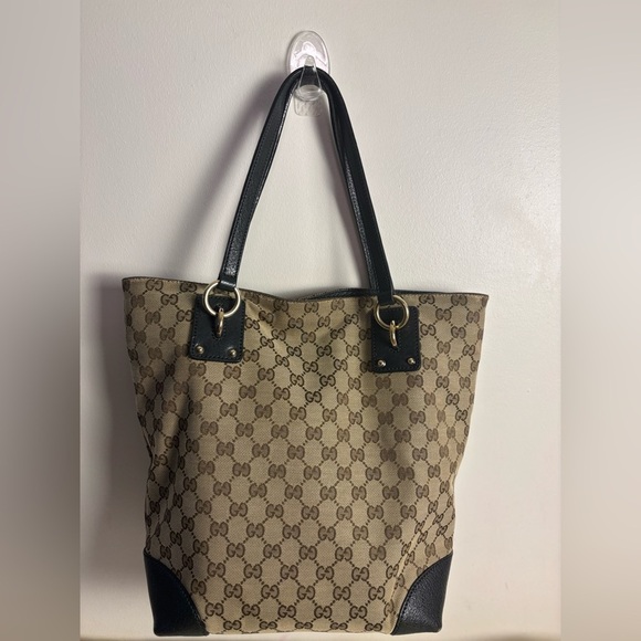 Gucci GG Canvas Bag w/ GG Charm - Picture 6 of 16